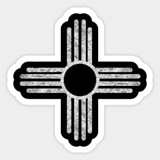 New Mexico State Flag White Sticker